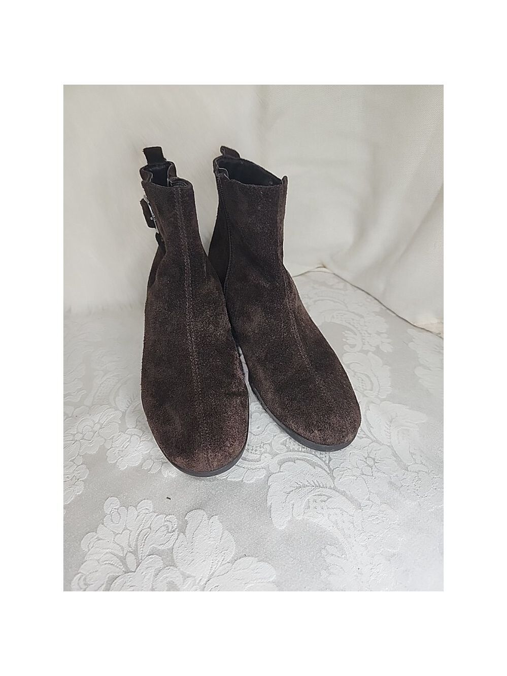 Aerosoles Entourage Suede Wedge Boots,brown, Sz8.5,EUC - Picture 11 of 11